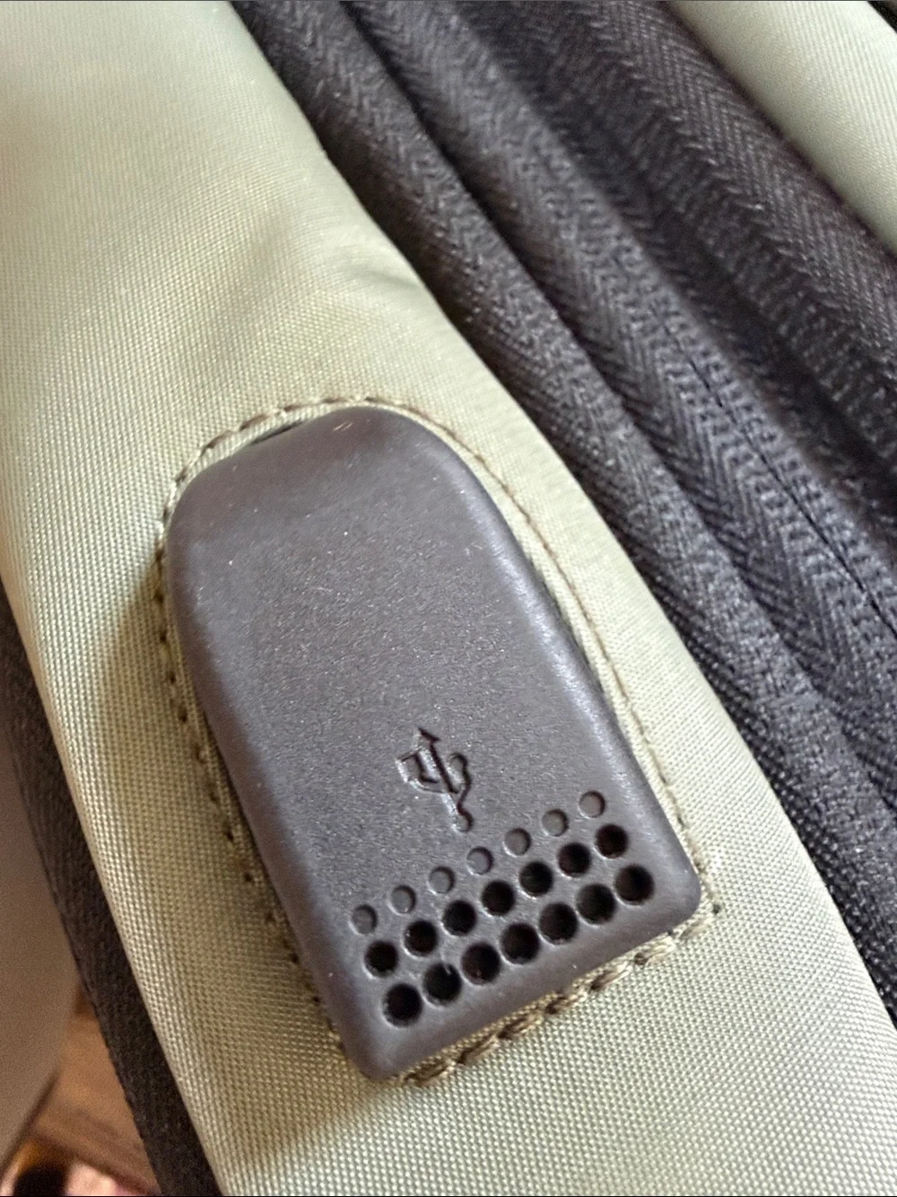 Duchamp Olive Green Expandable Travel Backpack/Suitcase w/ laptop pocket & USB.